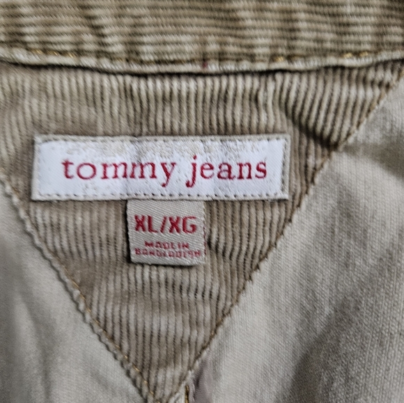 Tommy Hilfiger Corduroy Tan Jacket, Cropped Length, XL, Vintage - Picture 5 of 7